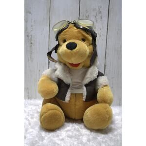 Disney Store Whinnie the Pooh Aviator  Plush Toy 11in